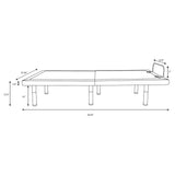 Negan Eastern King, E.King, Queen, & Twin XL Adjustable Bed Base Grey and Black