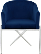 Xavier Navy Velvet Dining Chair