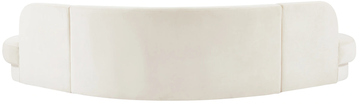 Rosa Cream Velvet 3pc. Sectional (3 Boxes)