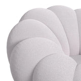 Bubble Swivel Chair and Ottoman in Grey