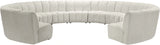 Infinity Cream Velvet 11pc. Modular Sectional