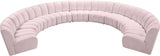 Infinity Pink Velvet 9pc. Modular Sectional