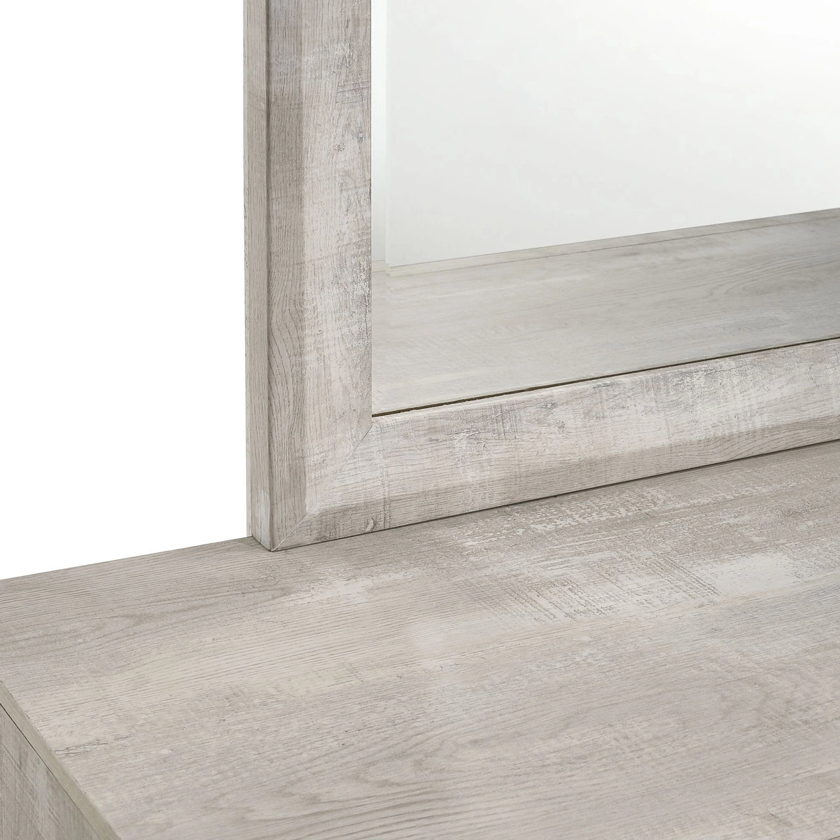 Ellen Dresser & Mirror Set White