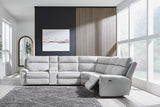 Social Pointe Reclining Sectional with Storage Consoles