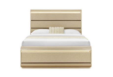 Genesis Gold Bed with LED