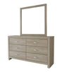 Crown Mark Furniture Jaylen 6 Drawer Dresser in Gray image