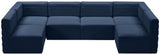 Quincy Navy Velvet Modular Sectional