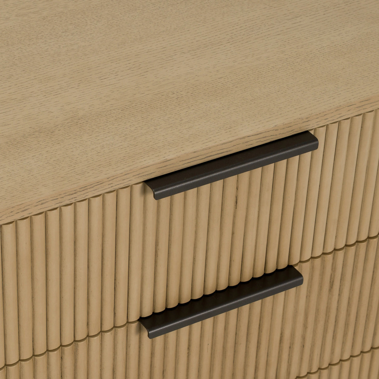 Santa Monica - Modern Natural Oak 3 Drawer Nightstand