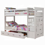 Allentown Twin-Twin Bunk Bed With Trundle and Storage