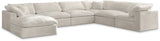 Cozy Cream Velvet Cloud Modular Sectional