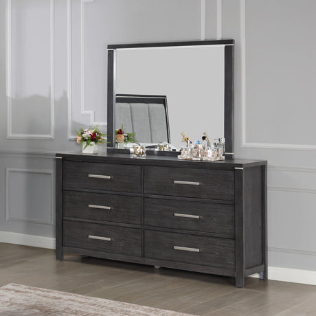 Odessa Mirror-Charcoal