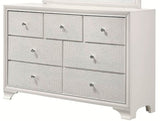 Crown Mark Furniture Lyssa 7 Drawer Dresser in White image