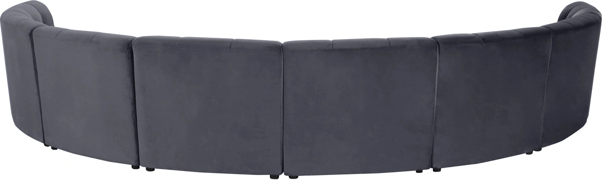 Limitless Grey Velvet 8pc. Modular Sectional