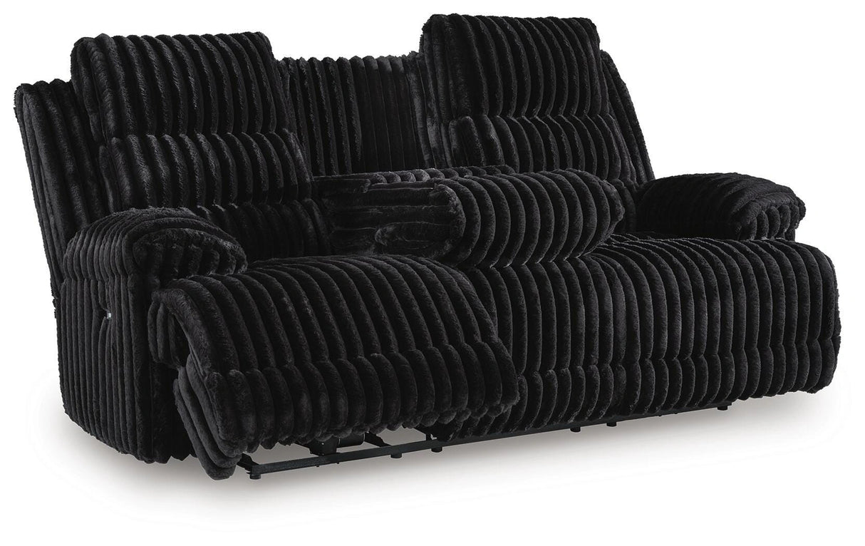 Rhine Falls Power Reclining Sofa with Drop Down Table