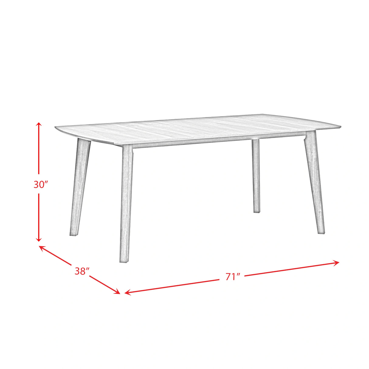 Santa Barbara Dining Table in Walnut