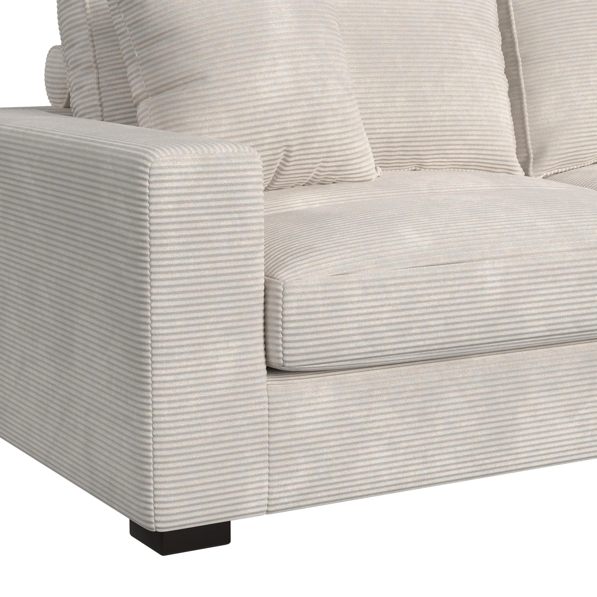 Arizona Modular Armchair/Chaise with 1 Pillow 20" in Steno Beige