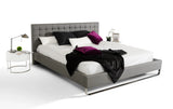 Gemma Modern Grey Leatherette Bed