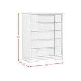 Kelis Panel Bedroom Set with LED