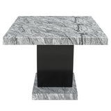 Lyra Dining Table Top And Base Bottom Marble