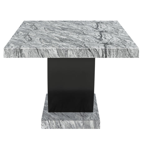 Lyra Dining Table Top And Base Bottom Marble