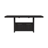 Transcend Counter Table with 20" Leaf in Charcoal