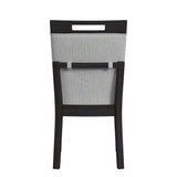 Transcend Side Chair with Light Grey Fabric in Charcoal (2 Per Carton)
