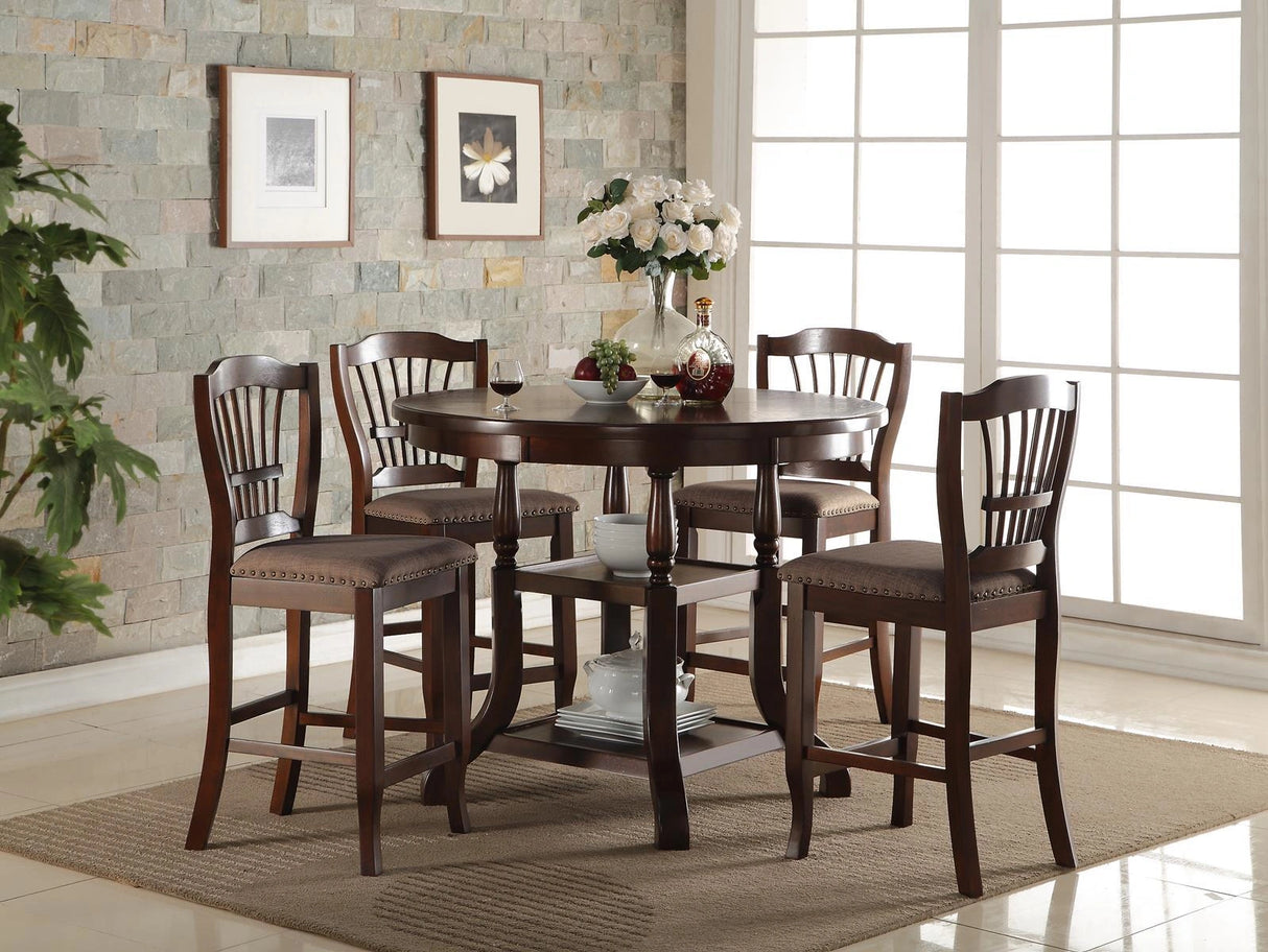New Classic Bixby Counter Chair in Espresso (Set of 2)