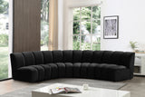 Infinity Black Velvet 4pc. Modular Sectional