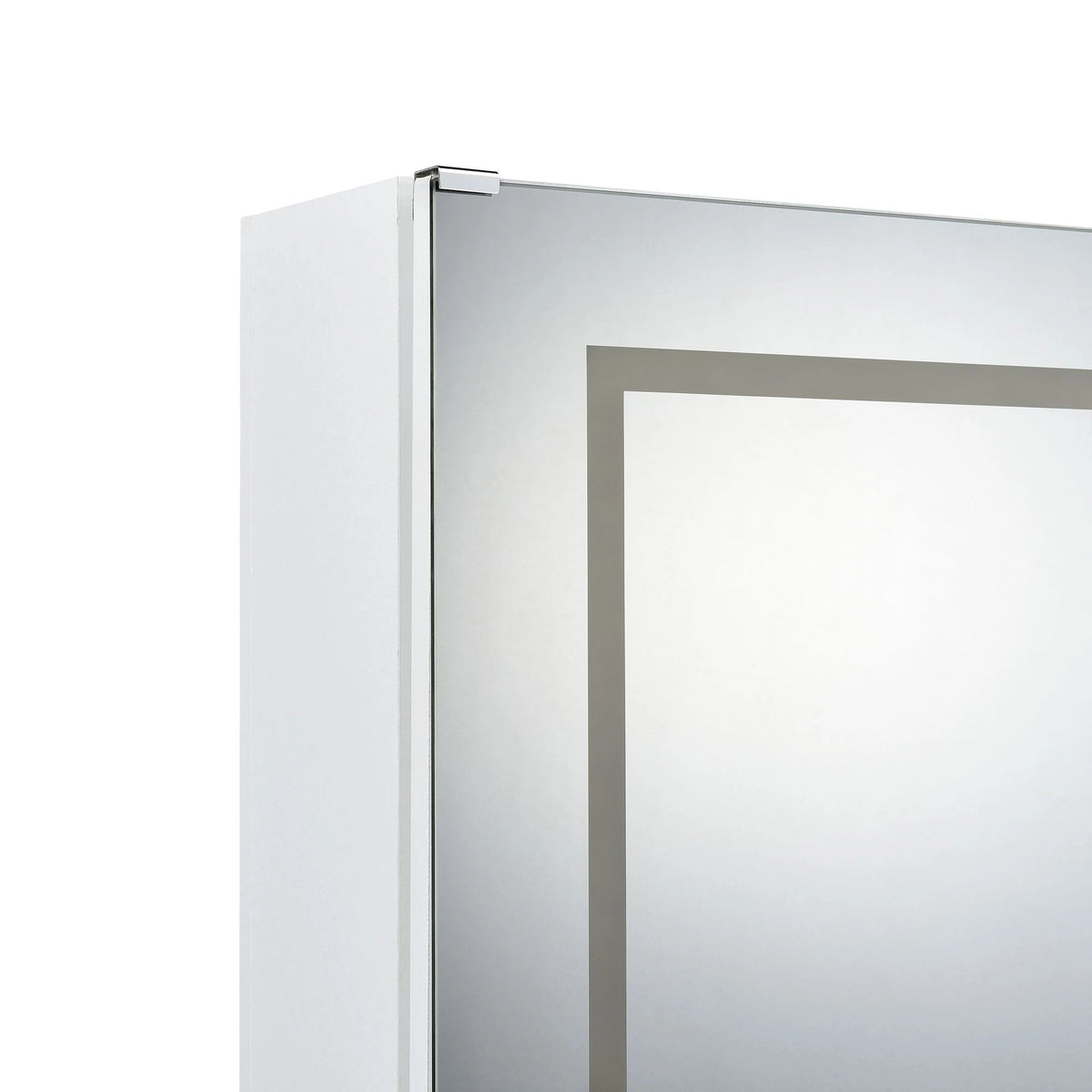 Vancouver Floor Mirror With Storage in White