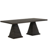 Plateau Rectangle Dining Top-Rustic Espresso