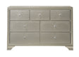 Crown Mark Lyssa 6 Drawer Dresser in Embossed Crocodile Pattern image
