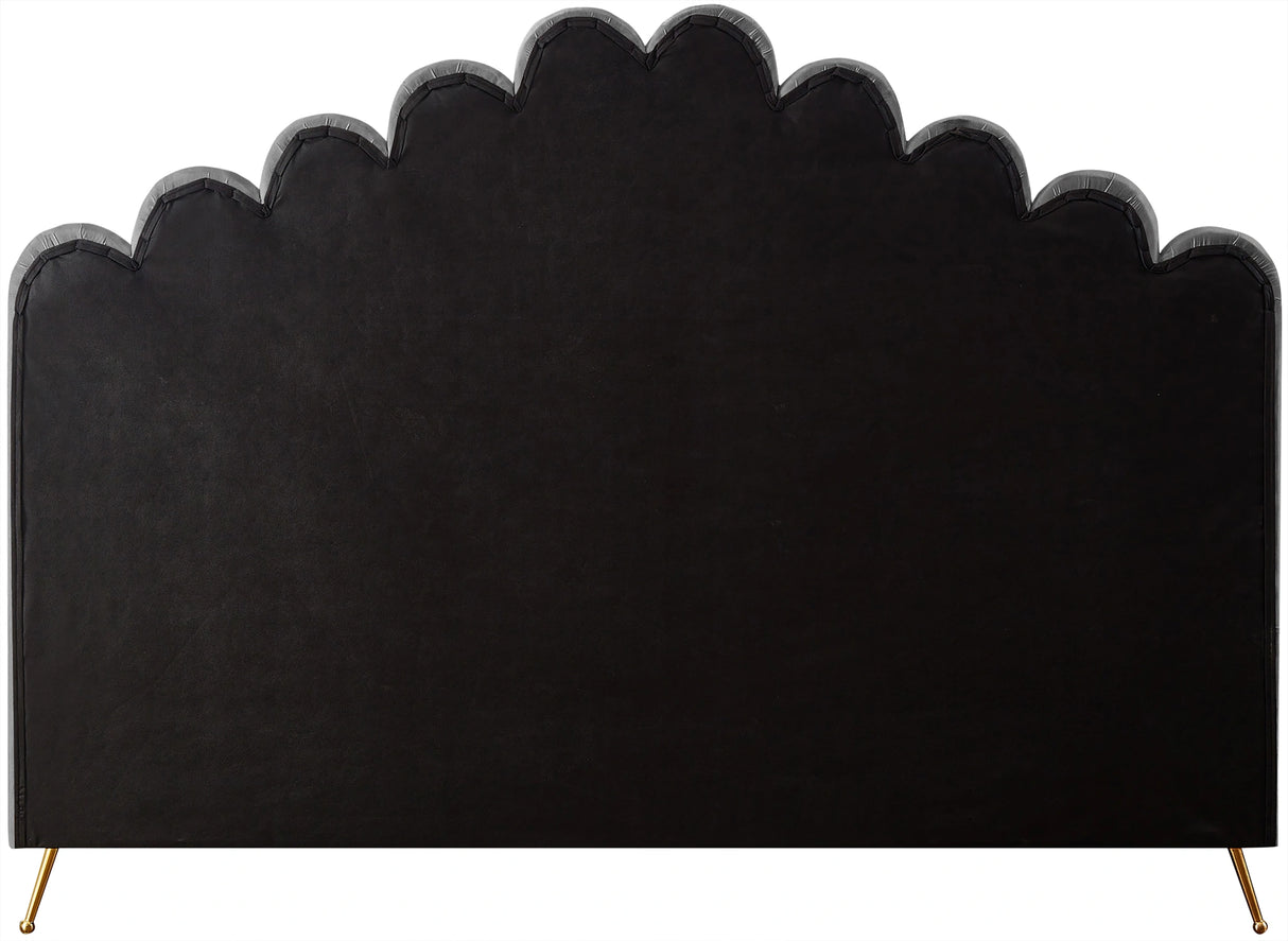 Lily Grey Velvet King Bed