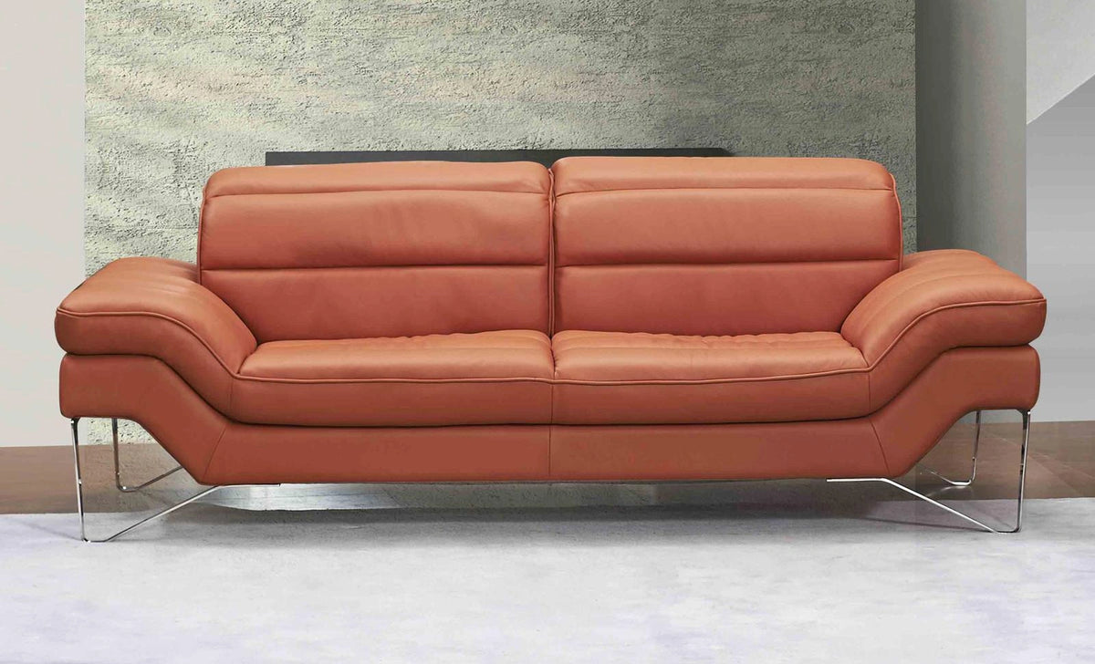 J&M Furniture Astro Sofa in Pumpkin