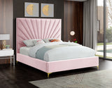 Eclipse Pink Velvet Full Bed