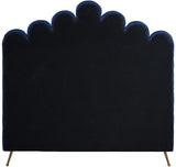 Lily Navy Velvet Full Bed