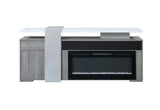 Zoro Grey 76" Entertainment Unit with Bluetooth Speaker