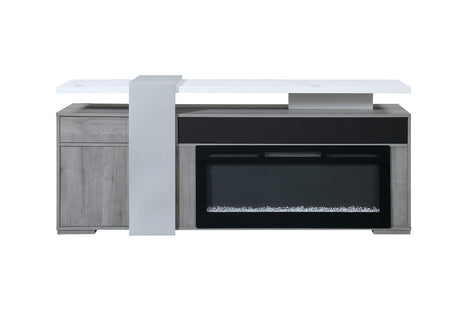 Zoro Grey 76" Entertainment Unit with Bluetooth Speaker