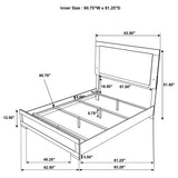Hyland Panel Bed with LED Lighting