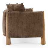 Voight - Contemporary Brown Fabric Sofa