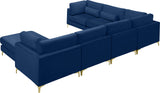 Julia Navy Velvet Modular Sectional (7 Boxes)