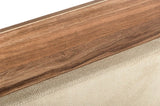 Matteo - Italian Modern Walnut & Fabric Bed