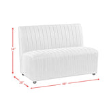 Jemma Upholstered Bench in Beige Linen