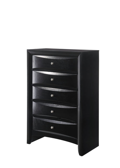 Crown Mark Furniture Emily Drawer Chest in Black image