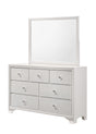 Crown Mark Furniture Lyssa 7 Drawer Dresser in White image