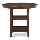 Amy 5 Pc 42" Round Counter Dining Set-Cherry