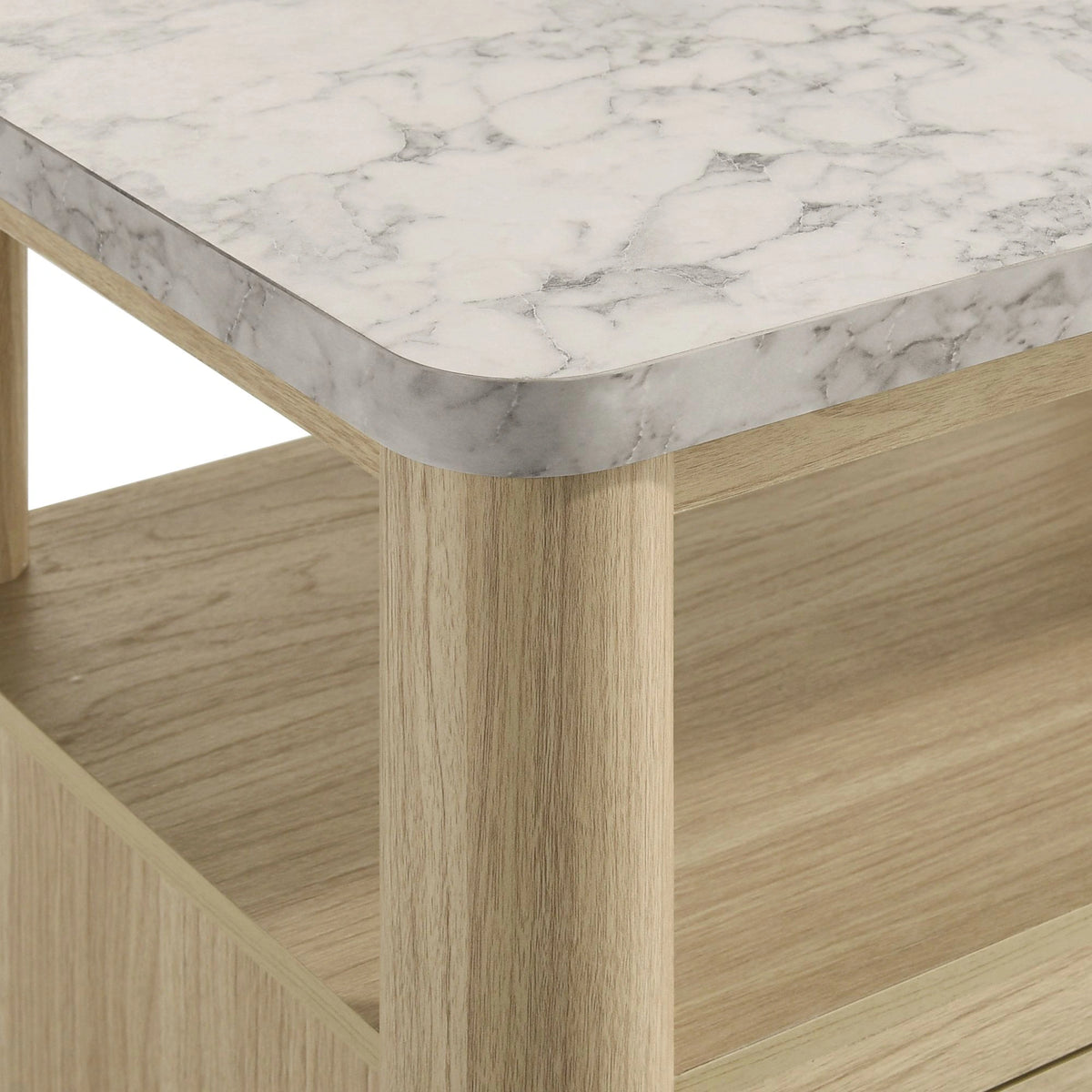 Jonas Nightstand with USB in Natural
