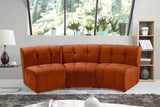 Limitless Cognac Velvet 3pc. Modular Sectional