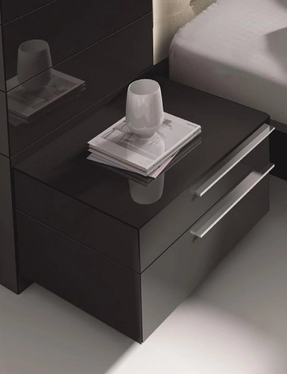 J&M Furniture Beja Left Facing Night Stand in Black