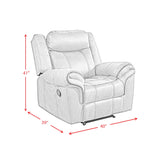 Sorrento 3PC Living Room Set in T101 Brown-Sofa, Loveseat & Recliner