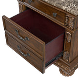Cadenza Nightstand with USB-C in Brown